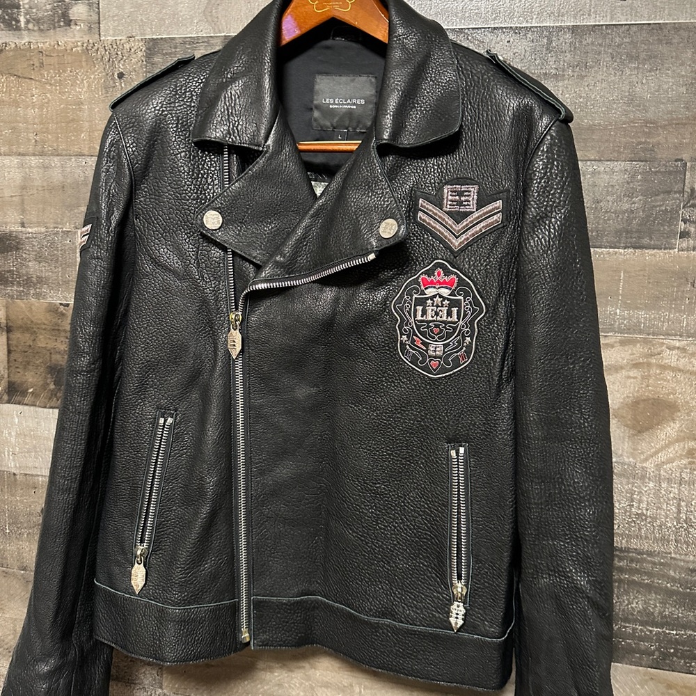 LES ECLAIRES leather jacket - Picture 3 of 11